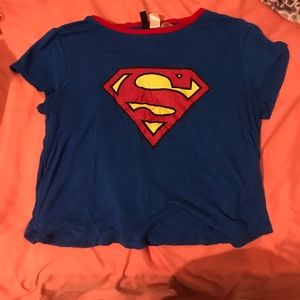 A top with Superman logo